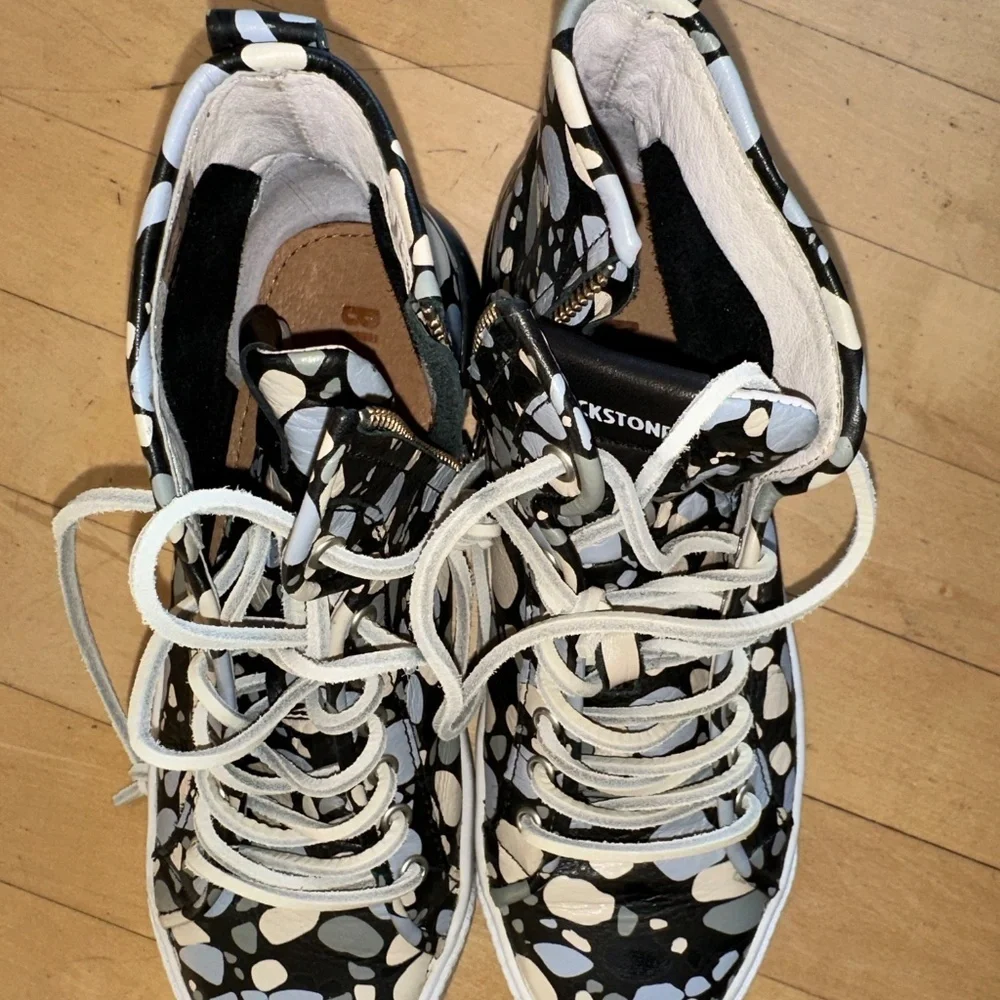 Blackstone RL-77 pebble hi top sneaker, 38/8  CB2329 - Picture 5 of 7